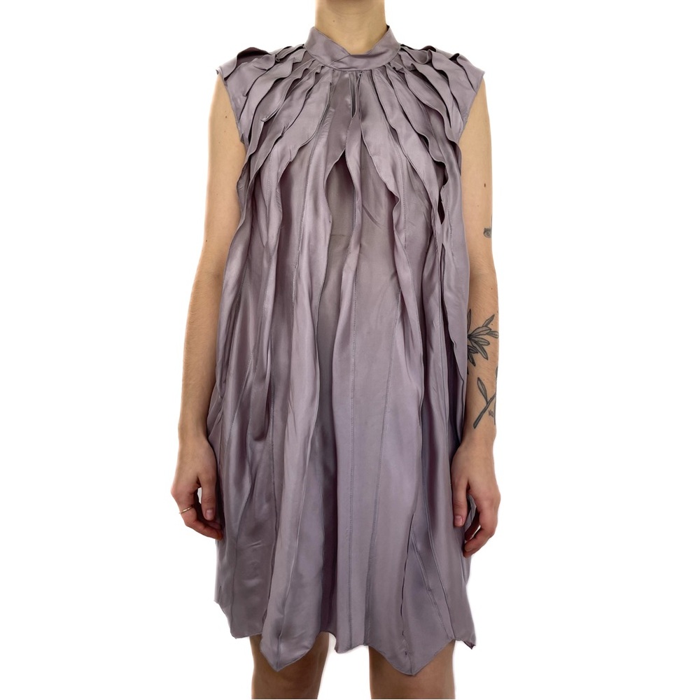 Nina Ricci by Olivier Theyskens Ruffled Silk Dress